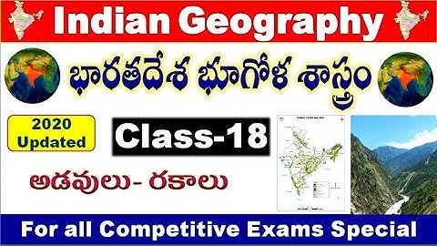 Indian Geography class 18 forests Part 1 for all exams Special by SRINIVASMech