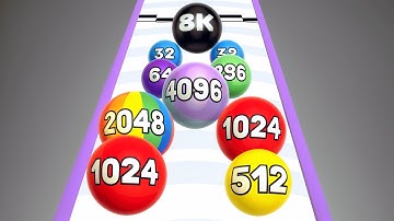 Number Ball 3D - Merge Games ! All Levels Gameplay Level (46-51) android, ios