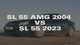 MERCEDES-BENZ SL55 AMG! OLD (2004) VS NEW (2023) || CHARACTERISTICS \& DRAG RACE