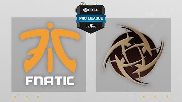 CS:GO - Fnatic vs. NiP [Dust2] Map 1 - ESL Pro League Season 4 - EU Matchday 24