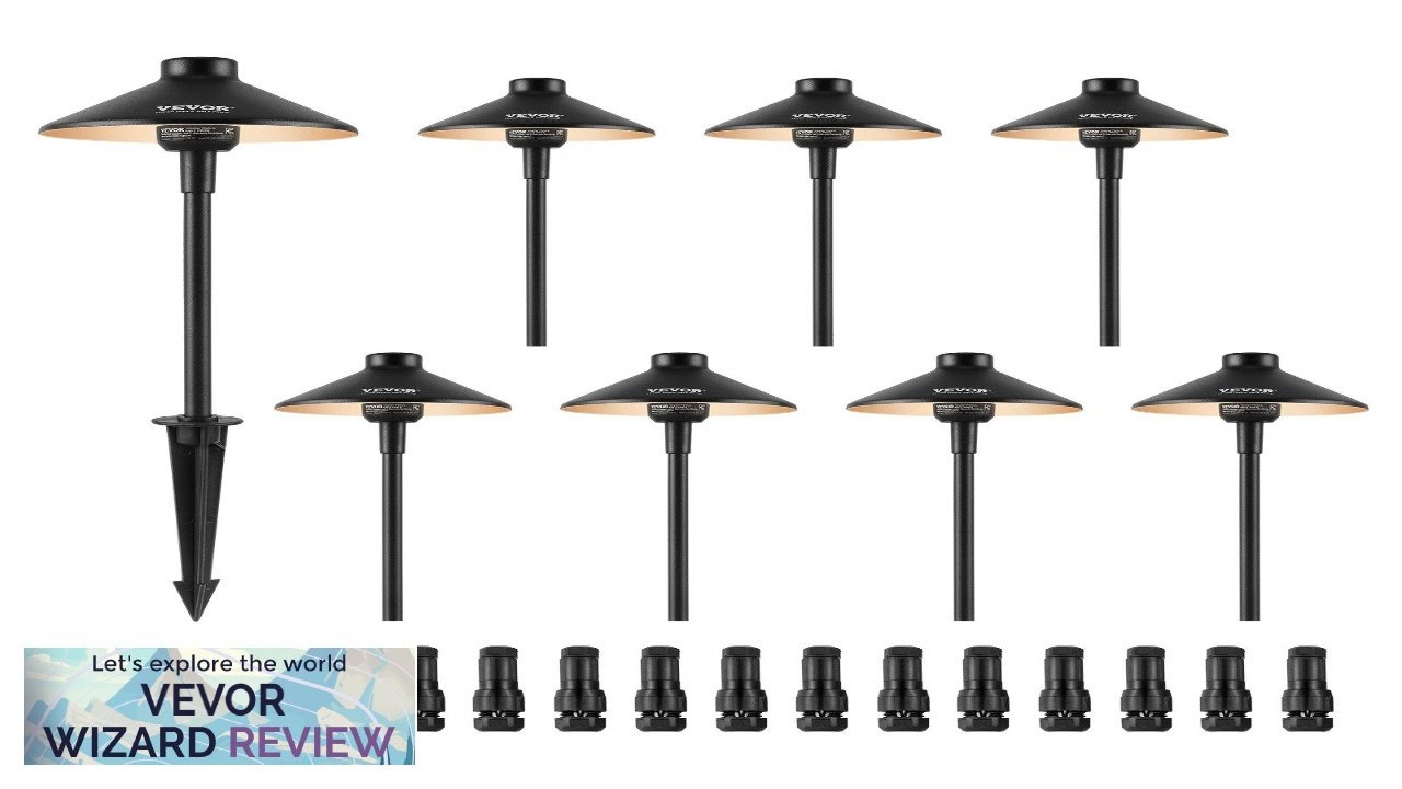 VEVOR 8 Pack Low Voltage Landscape Path Lights 3W 210LM 12V-24VAC/DC Outdoor Review