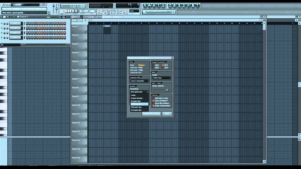 Fl studio как сохранить проект