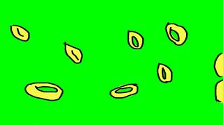 Sonic Ring Drop Green Screen Animation