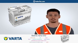 Batería Varta D52. Instalación y Mantenimiento ▷ baterias.com