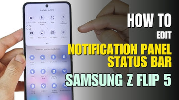 How to Edit Notification Panel Shortcuts on Samsung Galaxy Z Flip 5