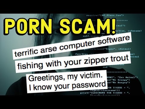 The scammers know your password! The zipper trout email scam