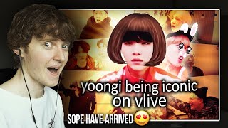 SOPE HAVE ARRIVED! (yoongi being iconic on vlive | Reaction/Review)