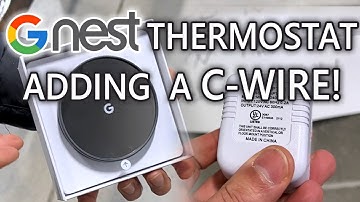 NEST Thermostat  - Installing a C-Wire for a Google Nest. It