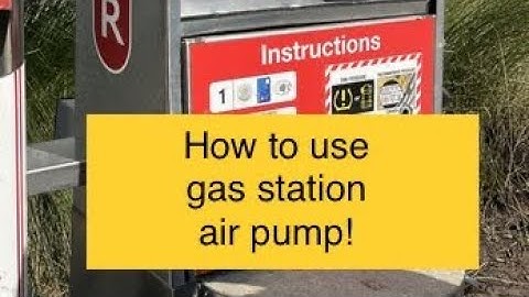 How to use gas station air pump!