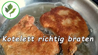 Frying the perfect cutlet  natural or breaded  this is how you succeed!