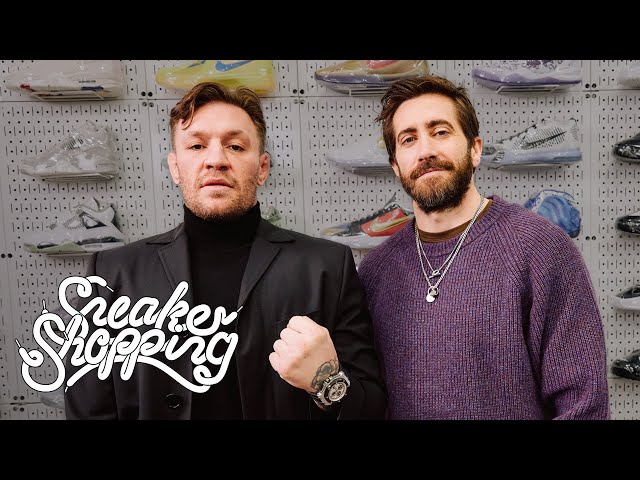 Conor McGregor and Jake Gyllenhaal Go Sneaker Shopping With Complex class=