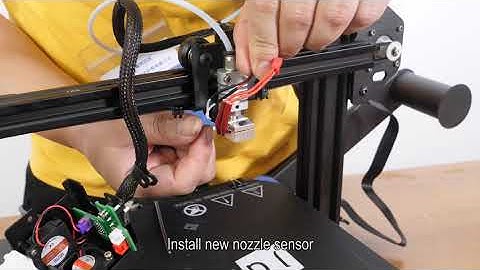FDM JGmaker Magic 3D Printer Tutorial Video :How to change the nozzle sensor and hotend