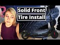 How To - Solid Front Tubeless Tire install for you Xiaomi 365 or Hover 1 Scooter (8.5 Tyre)