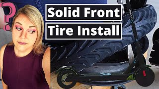 How To - Solid Front Tubeless Tire install for you Xiaomi 365 or Hover 1 Scooter (8.5 Tyre) by How I Did It 70,113 views 3 years ago 5 minutes, 39 seconds