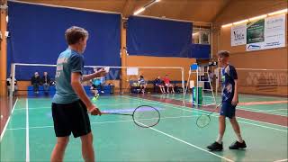 Gentofte Badminton BD U15 E Puhakka-Boesen vs Griffenfeldt Rasmussen – Lassen Nielsen