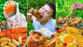 Best real food ever! | Grilled Giant Snail, Forest Snail | TikTok Funny Videos