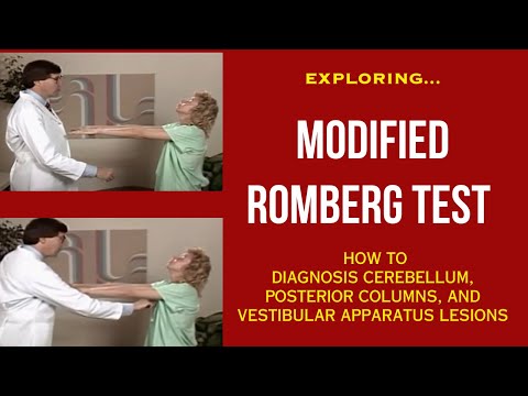 Modified Romberg Test - DDX Cerebellum v Posterior Columns v Vestibular Apparatus lesions