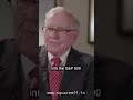 Warren Buffet explains how one could