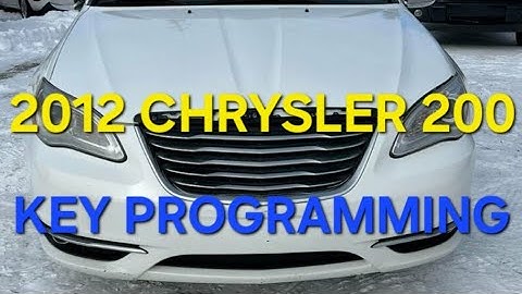 Chrysler 200 Add A Key, New Key Programming 🔑  2012 Chysler 200