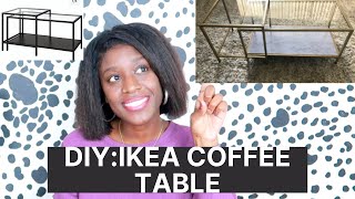 DIY:IKEA Marble Coffee Table Hack|Vittsjo