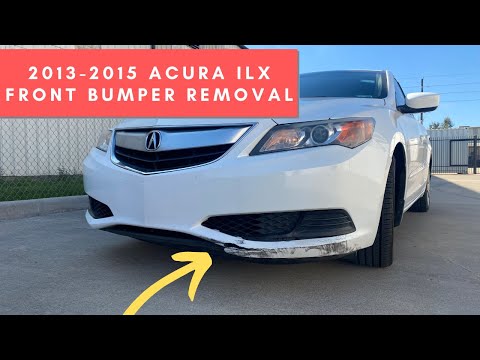 2013-2015 Acura ILX front bumper removal | ReveMoto