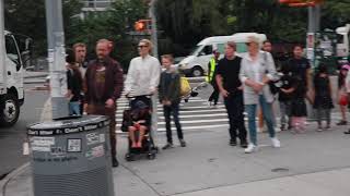Cate Blanchett pushes her kid's stroller while out with her whole family in NYC