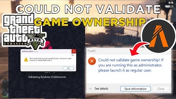 FiveM : How to Fix The Social Club Account Specified does not own a vaild license