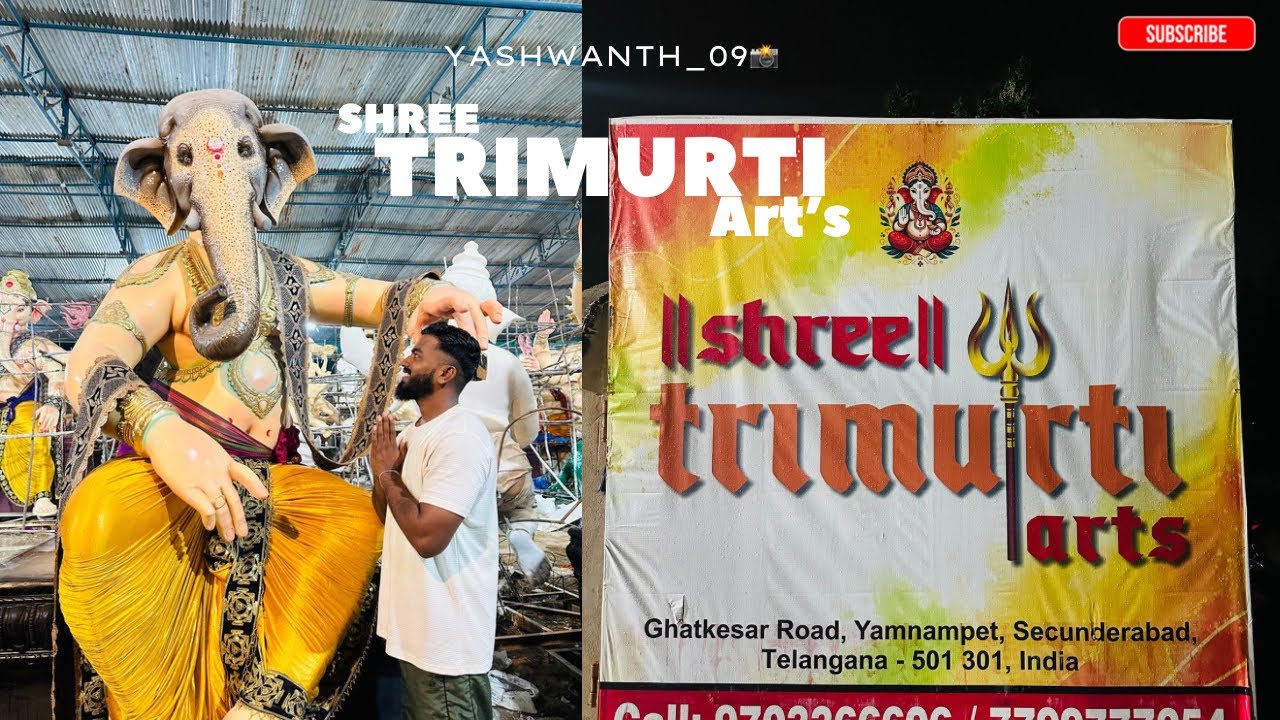 SHREE TRIMURTI ARTS🕉️ | GANESH IDOL MAKING COLLECTION 2025 | NEW CONCEPTS | @Yashwanth09 
