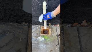 This customer’s external gully was backing up  #blockage #clearingblockages #fyp #oddlysatisfying