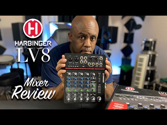 Harbinger L802 8-Channel Mixer with 2 XLR Mic Preamps Regular