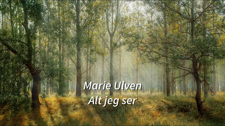 Marie Ulven - Alt jeg ser - sangtekst / lyrics vid...