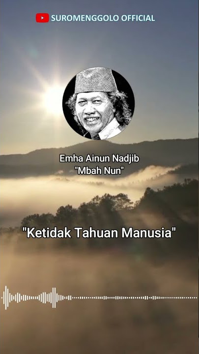 Renungan Cak Nun - Ketidak Tahuan Manusia #shorts | Cak Nun Terbaru