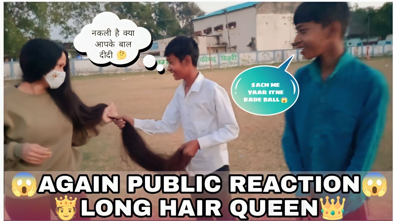 Long hair queen public reaction| hair vlog| long hair queen vlog |long hair vlog|  