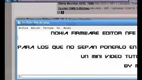 nokia firmware editor video tutorial