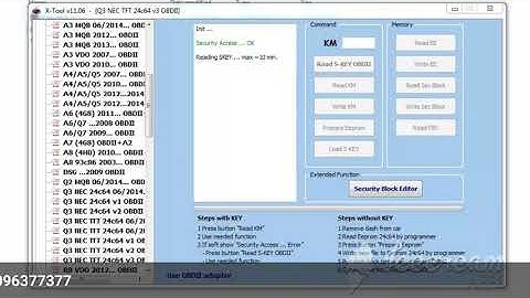 XTOOL Audi Q3 NEC TFT 24c64 V3 via OBDll by X-TOOL