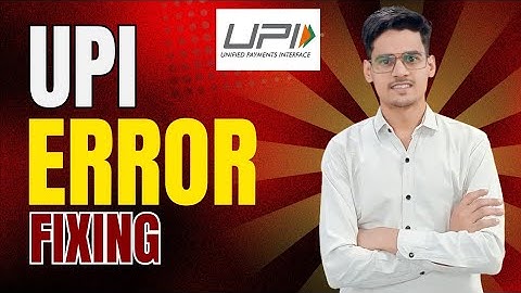 UPI error Fixing #upi #upierror #payment #mca #mcafilling #upierrorfixing