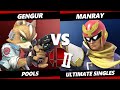 Back in Blood 2 - Gengur (Fox) Vs. ManRay (Captain Falcon) SSBU Ultimate Tournament