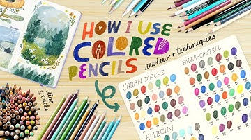 How I Use Colored Pencils ✸ mixed media tips & review
