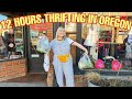 12 Hours Thrifting in PENDLETON OREGON | Thrifting Roadtrip + GIANT Try on Thrift Haul