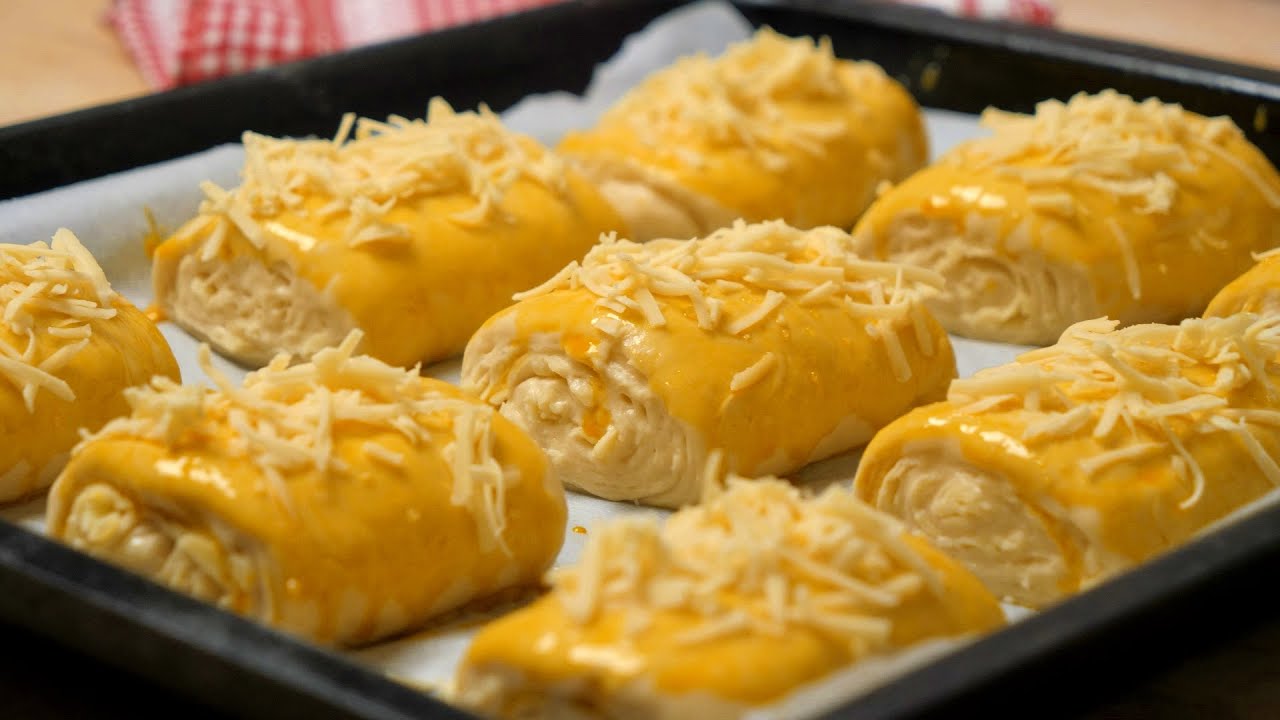 Rolnice sa sirom - mekani vazdušasti zamotuljci sa sirom