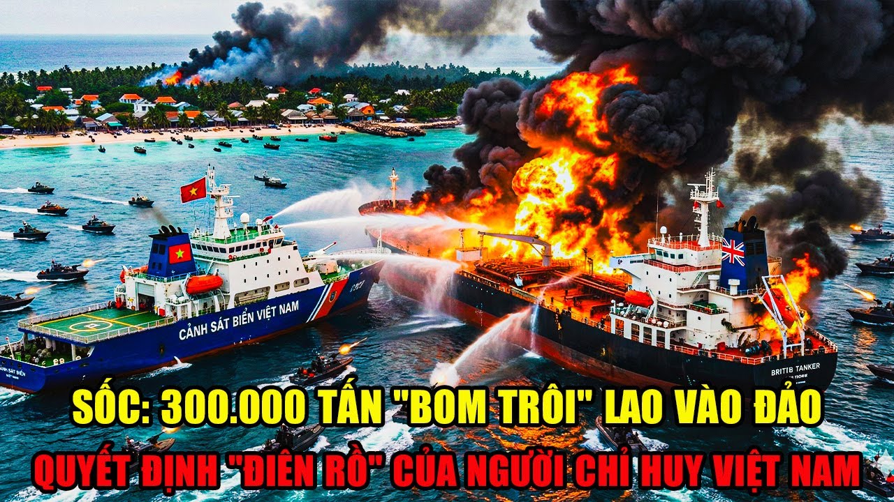 Tàu 300.000 Tấn Dầu Phát Nổ Lao Vào Đảo Dân Sinh-Cách Người Việt Nam Xử Lý - Thế Giới Ngả Mũ Nể Phục