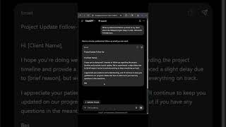 This ChatGPT Trick Writes Emails in Seconds ⚡ #automation #productivityhacks #sidehustle