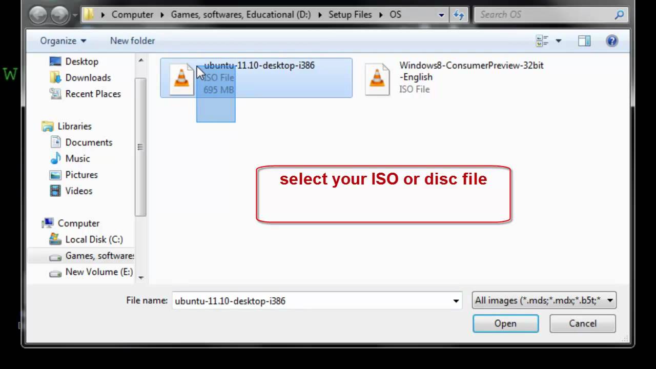 how to open cdf files in windows 7