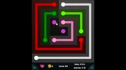 flow game facebook - green pack level 90 Connect the dots