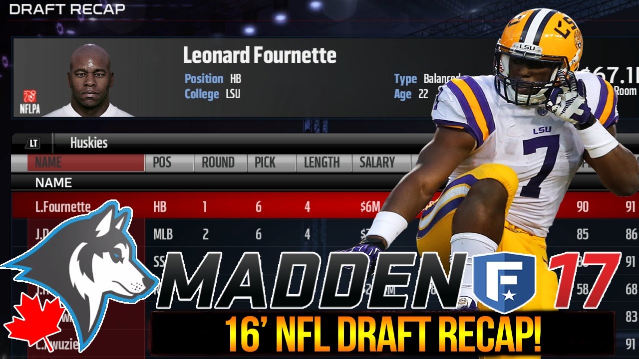2016 NFL Draft | Madden 17 Expansion Franchise | Leonard F'n Fournette!! | Ep. 2