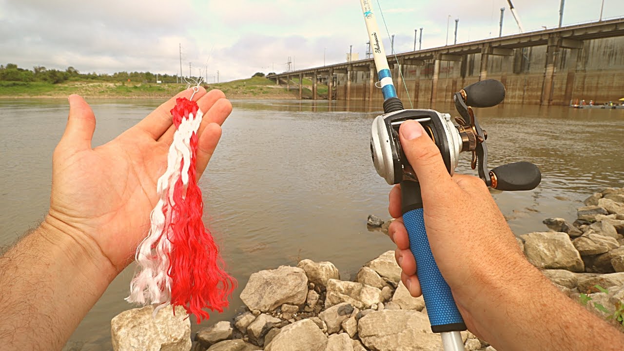 Catching WEIRD FISH with ROPE as BAIT