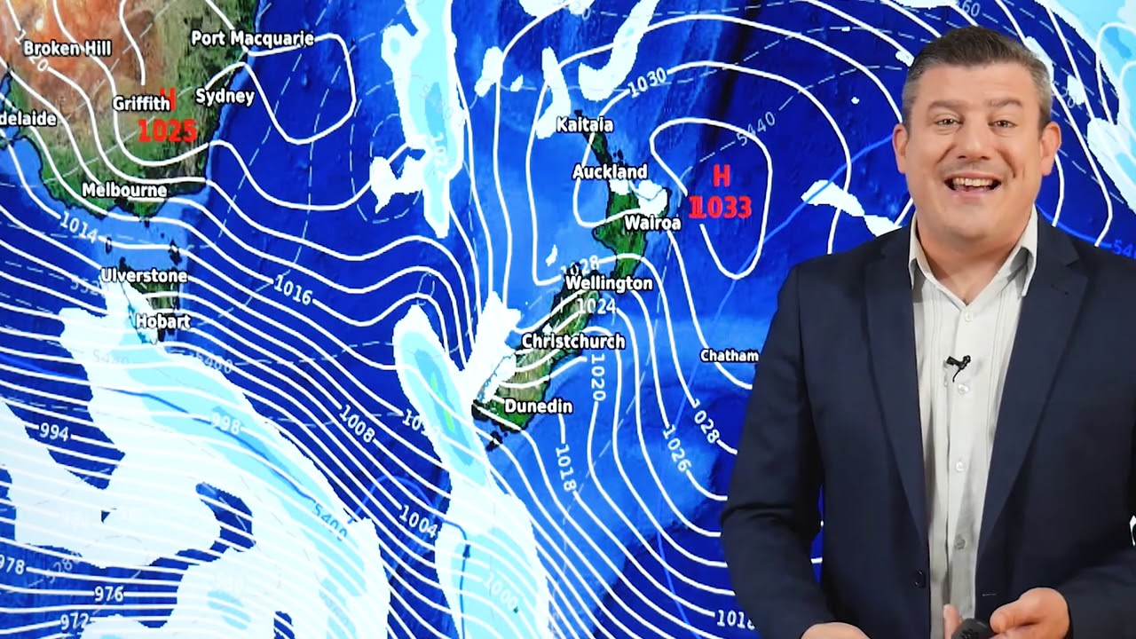 High pressure to dominate northern NZ, windy westerlies elsewhere (01 ...