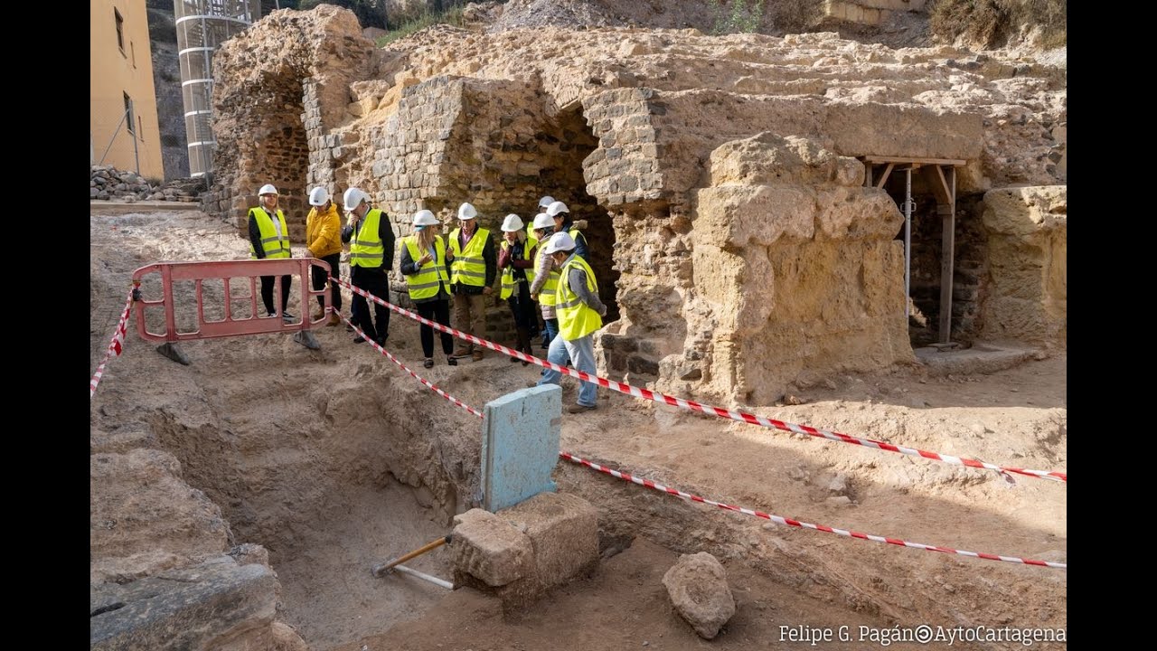 Aparece en el Anfiteatro Romano la fosa para animales y gladiadores en los espectáculos de lucha