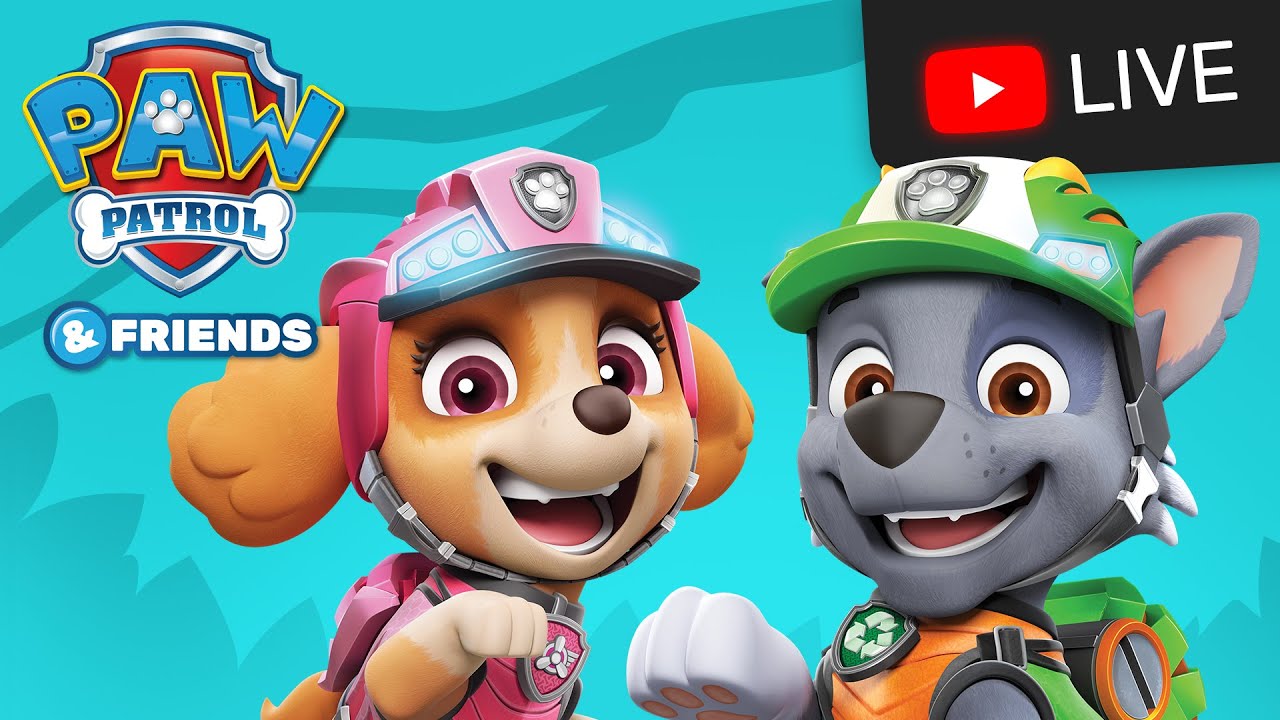  PAW Patrol and REX save Dinosaurs and more Rescue Episodes Live ...