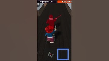 Mm2 aim trainer beating a camper! #roblox #mm2aimtrainer